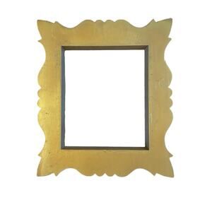 Large Vintage Italian Gilt Wood Frame No Glass Florentine Old World Decor